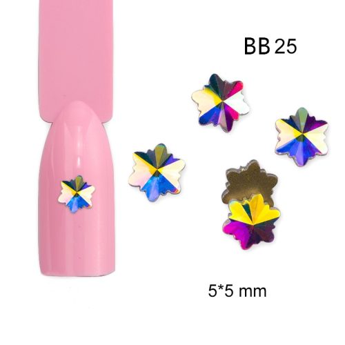 Rhinestone, AB theatre, snowflake small 20 pieces