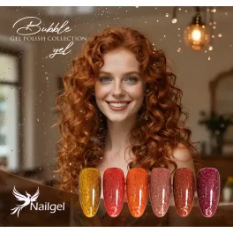   Bubble Gel Polish Collection with 6 Gel Polishes and a Free Daisy