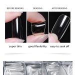 Gel Nail Type, REFILL Size 5s, M almond - clear -50 pcs