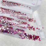 Set of 1680 crystal rhinestones in 6 sizes P01 -Clear