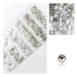 Set of 1680 crystal rhinestones in 6 sizes P01 -Clear