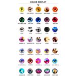 Set of 1680 crystal rhinestones in 6 sizes P02 - Purple