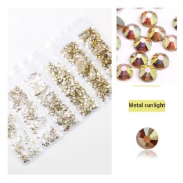   Set of 1680 crystal rhinestones in 6 sizes P23- Metal sunlight
