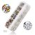 Set of 1440 crystal rhinestones, 2 colours, 6 sizes S11