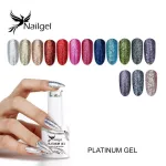 15 piece Platinum gel polish selection with gift daisy