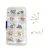  Stud earring base with silicone stopper