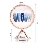 Demonstration decor washer - white with gold trim crystal