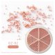 Rosegold spray beads/caviar mixed size