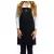 Black button apron with embroidered Nail gel gold logo