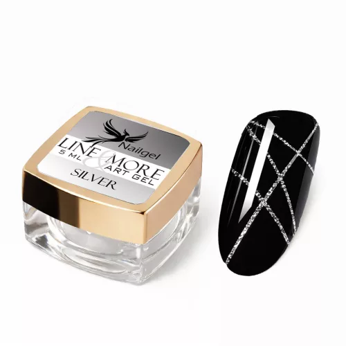Line&More Artgel painting gel -Silver- 5ml
