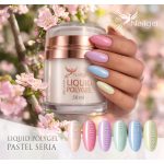 Liquid Polygel Pastel collection (6 pcs) in a pump container, with a gift effect daisy