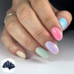 Liquid Polygel Pastel collection (6 pcs) in a pump container, with a gift effect daisy