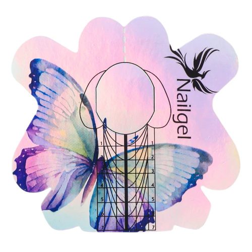 Nail art template - butterfly - 1pcs