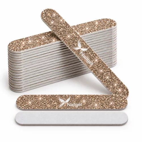 Mini Nail Files with Glitter Surface – Set of 50