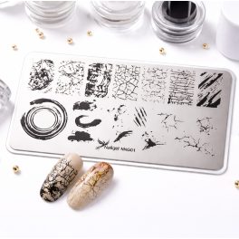 Nail stamping plate 6 × 12 cm – NNG01