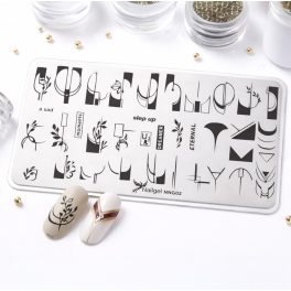 Nail stamping plate 6 × 12 cm – NNG02