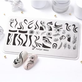 Nail stamping plate 6 × 12 cm – NNG03