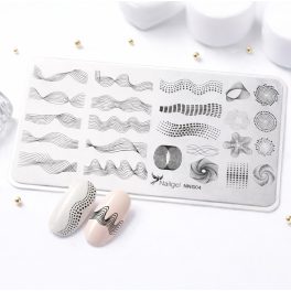 Nail stamping plate 6 × 12 cm – NNG04