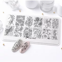 Nail stamping plate 6 × 12 cm – NNG05