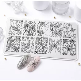 Nail stamping plate 6 × 12 cm – NNG06