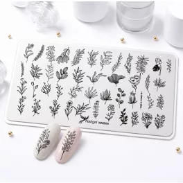 Nail stamping plate 6 × 12 cm – NNG08