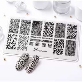 Nail stamping plate 6 × 12 cm – NNG09