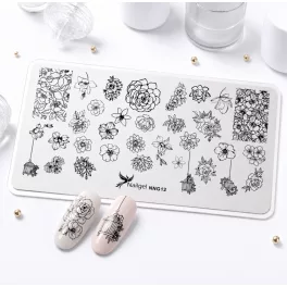 Nail stamping plate 6 × 12 cm – NNG12
