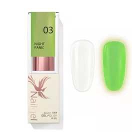 Night Panic 03 – Green Glow-in-the-Dark Top Gel – 8 ml
