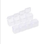 28-compartment plastic storage box