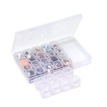 28-compartment plastic storage box