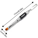 Brush and spatula tool for poly and acrygel