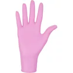 Nitrylex pink powder-free light pink nitrile examination gloves M
