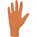 Nitrylex orange powder-free nitrile examination gloves S