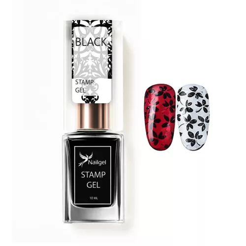 Stamping polish – Stamp gel – BLACK 10 ml