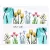 Nail flower sticker 14