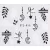 Fern nail sticker 10