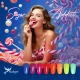 Sugar Addict gel polish collection with 8 polishes and a gift daisy
